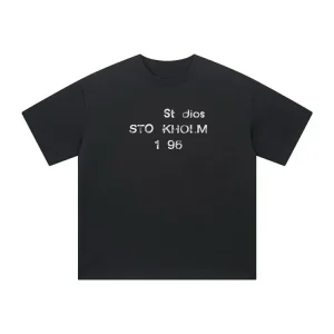 Printed 1996 short-sleeved T-shirt Printed 1996 short-sleeved T-shirt